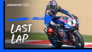 2022 World Superbike  Race 2 Last Lap  Eurosport [upl. by Ahseiat]