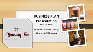 BUSINESS PLAN PRESENTATION MILKTEA SHOP  How to make business plan Powerpoint [upl. by Uwkuhceki557]