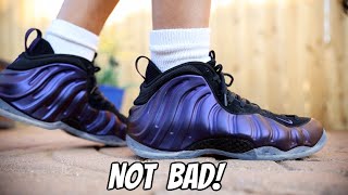 Nike Foamposite One Eggplant On and Off Court Test [upl. by Skolnik]