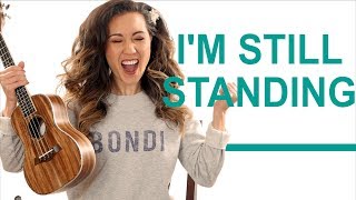 Im Still Standing  Elton John Ukulele Tutorial with Play Along [upl. by Berkly109]