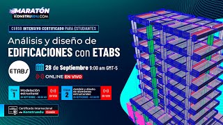 S1 Modelación estructural  Análisis y diseño de EDIFICACIONES con ETABS  Maratón [upl. by Nona]