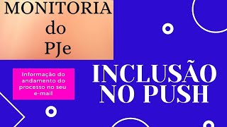 CADASTRANDO UM PROCESSO NO PUSH para receber informações do andamento direto no email [upl. by Carmella672]