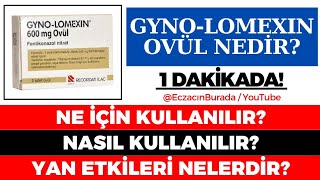 Gyno Lomexin Ovül Nedir Ne İçin Kullanılır Nasıl Kullanılır Yan Etkileri Nelerdir GÜNCEL [upl. by Heall18]