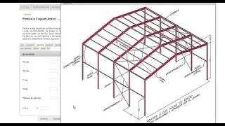 Cálculo de pórticos de acero  estruc [upl. by Iruam]