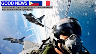 Philippine Air Force pilots perform insane maneuvers with 2 French Rafale fighter jets [upl. by Seldun]