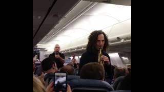 Kenny G Surprises Delta Flight Passengers With Exclusive Performance [upl. by Analah742]