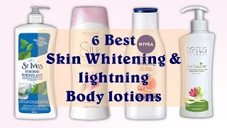 6 Best Skin Whitening amp Brightening Body lotions in 2020 With Price [upl. by Anniahs261]