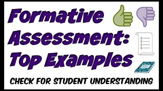 Formative Assessment Examples [upl. by Heyward]