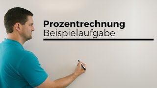 Prozentrechnung Beispielaufgabe Nachlass Prozentrechnen  Mathe by Daniel Jung [upl. by Norvin]