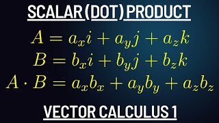 How to Find The Scalar Dot Product of Two Vectors [upl. by Thaine993]