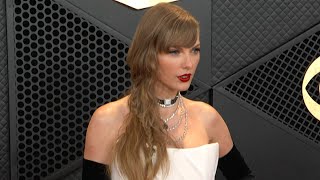 GRAMMYs Taylor Swift STUNS in Old Hollywood Glam [upl. by Henni]