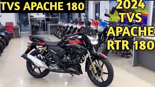 2024 Tvs Apache RTR 180 New Model Review  On Road Price Features 🔥 King in 180 cc segment [upl. by Nerek]