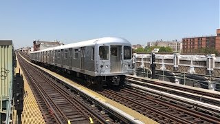 NYC Subway HD 60fps Freshly SMSd St Louis Car Company R42 Test Train  Gates Avenue 51717 [upl. by Berga]