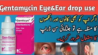 Gentamycin Eye and Ear drops gentamycin drop use urduhindi [upl. by Aieken]