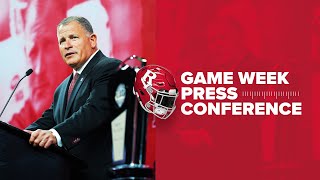 Head Coach Greg Schiano Game Week Press Conference  USC [upl. by Mollee]