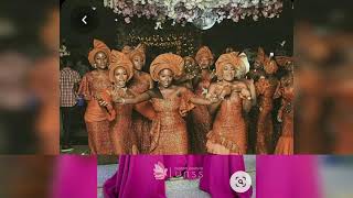 Best Asoebi Styles Bridal Train Styles  Beautiful bridesmaid dress styles Best asoebi colours [upl. by Keg]