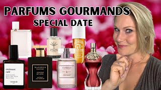 10 PARFUMS GOURMANDS POUR UN DATE 💘🍫🍦Avec des très sexy et plus discrets 😉Versatile BDK Kayali [upl. by Monroe949]