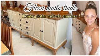 DIY COMO PINTAR MÓVEL ANTIGO EM CASA Reforma  gastando pouco [upl. by Aubrey799]