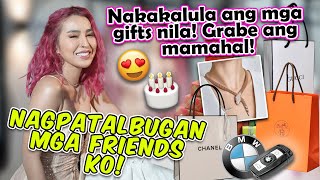 GRABE ANG YAYAMAN NG FRIENDS KO PINAKAMAHAL NA MGA BDAY GIFTS  JELAI ANDRES [upl. by Yram940]