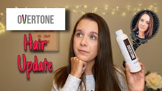 Overtone Color Hair Update amp How to Apply Daily Conditioner  Espresso Brown [upl. by Nevin]