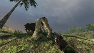 I Took on the Dinosaur Challenge with NOTHING But a PISTOL [upl. by Latreece634]