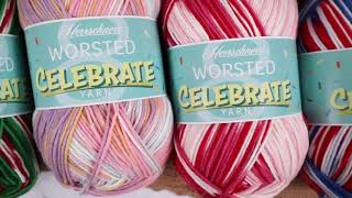 Herrschners Worsted 8 Celebrate Yarn [upl. by Sefton]