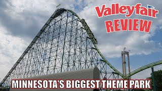 Valleyfair Review Cedar Fair  Minnesotas Biggest Theme Park [upl. by Oisangi]