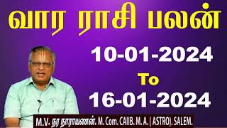 வார ராசி பலன்  10012024 To 16012024  Vara Rasi Palan 2024 Tamil Weekly Rasi Palan 2024 Shelvi [upl. by Petula]