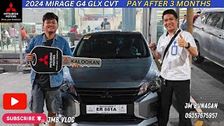 ANG GANDA TALAGA ANG MIRAGE G4 GLX CVT 2024 MATIPID NA SA GAS MAY PAY AFTER 3 MONTHS PA mirageg4 [upl. by Atteuqahc902]