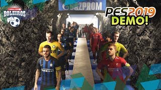 PES 2019  PRIMEIRAS IMPRESSÕES DA DEMO [upl. by Lien]