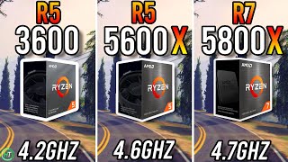 Ryzen 5 3600 vs Ryzen 5 5600X vs Ryzen 7 5800X  Tested in 2023 [upl. by Dorree]