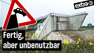 Realer Irrsinn Brücke ohne Zugang in Brandenburg  extra 3  NDR [upl. by Zsa]