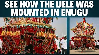 TRENDING Installation of the Ijele Masquerade in Enugu State [upl. by Lansing]