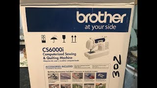 BROTHER CS6000i Sewing Machine UNBOXING [upl. by Fredericka]