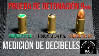 Cuál suena más fuerte Cartuchos de Fogueo Traumática y Fuego en Decibles VER HASTA EL FINAL [upl. by Nnaaras]