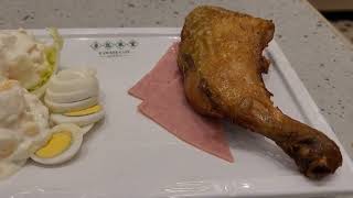 ［香港美食］金記冰室の港式生炸雞腿蛋沙律公仔麵凍奶茶｜Hong Kong Food Kam Kee CafeのFried Chicken Leg Tea Set [upl. by Bessy939]