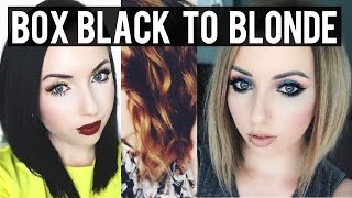 BOX BLACK TO BLONDE HAIR TRANSFORMATION Silver hair Journey Part 2 [upl. by Chong]