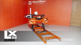 LX50SUPER Portable Sawmill Setup and Assembly  WoodMizer [upl. by Estas]