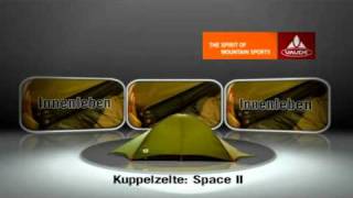 VAUDE  Set up Video for the Space II tent [upl. by Razid917]