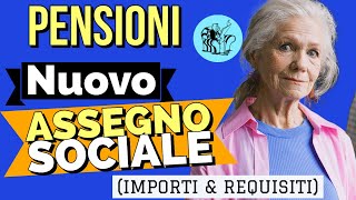 PENSIONI 👉 ASSEGNO SOCIALE 2024 NUOVI IMPORTI E LIMITI REDDITUALI ✅ [upl. by Isabelle]