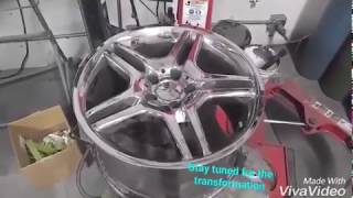 Restoring Peeling Damaged Chrome Wheels  RTP Customs [upl. by Mowbray]