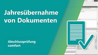 Jahresübernahme von Dokumenten die auf Kontenzwecken umgestellt wurden [upl. by Ellenahs]