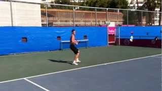 Marton Fucsovics forehand in Israel [upl. by Hsima]