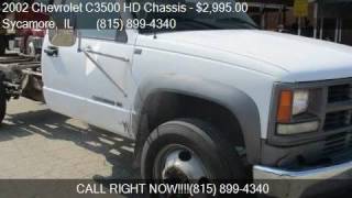 2002 Chevrolet C3500 HD Chassis for sale in Sycamore IL 60 [upl. by Atteynot8]