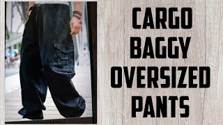 BAGGY CARGO AND OVERSIZED PANTS PATTERN MAKING [upl. by Nosirrah]