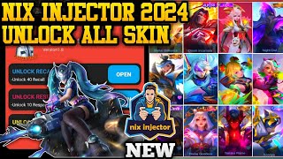 NIX INJECTOR 2024 NO PASSWORD  INJECTOR ML  APK UNLOCK ALL SKIN MOBILE LEGENDS [upl. by Li525]