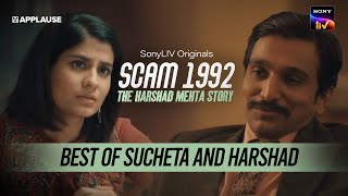 Sucheta Dalal Vs Harshad Mehta  Shreya Dhanwanthary  Scam1992  Sony liv [upl. by Namajneb]