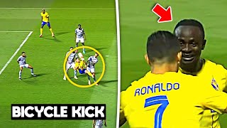 Cristiano Ronaldos BICYCLE KICK Assist amp Goal vs Al Tai 🤯🎯 [upl. by Wilinski]