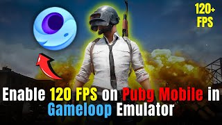 How to Enable 120 FPS on PUBG Mobile in GAMELOOP EMULATOR 2024 [upl. by Yesoj]