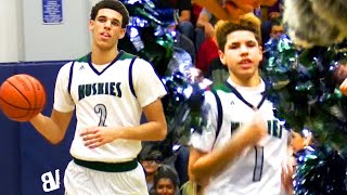 FRESHMAN LaMelo amp Lonzo Ball RUN IT UP Game OVER In 3 MINUTES PRIME Chino Hills VS Upland [upl. by Eimmij]